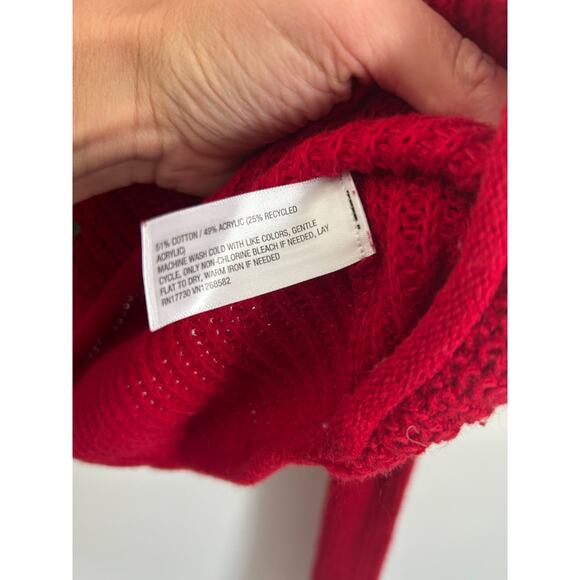 Wild Fable Women's Crewneck Boxy Pullover Sweater - Red Small - Picture 5 of 7